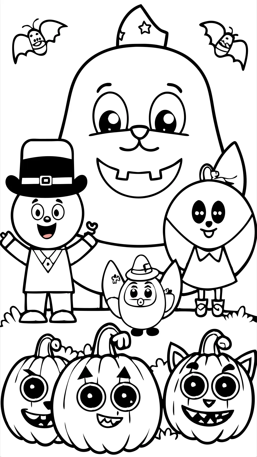 bluey halloween coloring pages